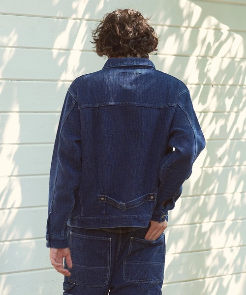 AOZORA(アオゾラ)の「AOZORA/アオゾラ 刺し子デニム ワイドトラッカーJKT(デニムジャケット・メンズ・インディゴブルー・X-LARGE/LARGE/MEDIUM)」の13枚目の写真