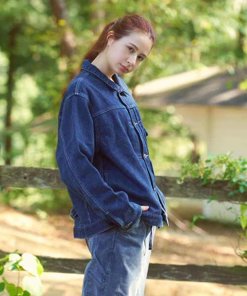 AOZORA(アオゾラ)の「AOZORA/アオゾラ 刺し子デニム ワイドトラッカーJKT(デニムジャケット・メンズ・インディゴブルー・X-LARGE/LARGE/MEDIUM)」の19枚目の写真