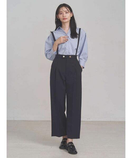 TONAL（トーナル）の「マルチセットタックショルダーパール釦シャツ（シャツ/ブラウス・レディース・ライトブルー/オフホワイト/ベージュ/ネイビー/チャコールグレー・MEDIUM）」の15枚目の写真