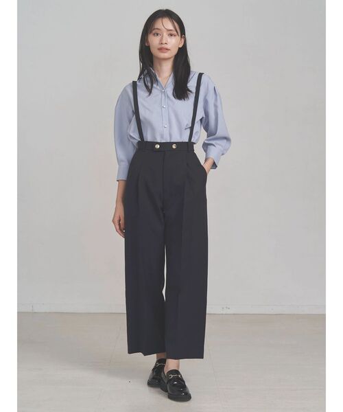 TONAL（トーナル）の「マルチセットタックショルダーパール釦シャツ（シャツ/ブラウス・レディース・ライトブルー/オフホワイト/ベージュ/ネイビー/チャコールグレー・MEDIUM）」の16枚目の写真