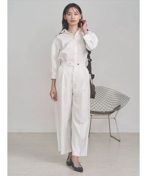 TONAL（トーナル）の「マルチセットタックショルダーパール釦シャツ（シャツ/ブラウス・レディース・ライトブルー/オフホワイト/ベージュ/ネイビー/チャコールグレー・MEDIUM）」の22枚目の写真