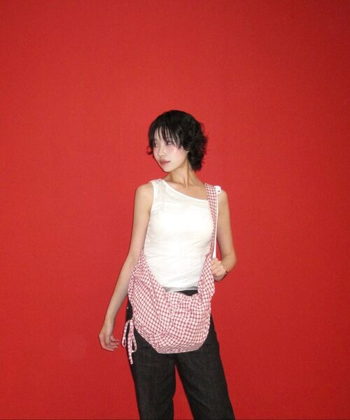FENNEC（フェネック）の「LASSIE BAG - CHECK NAVY（メッセンジャーバッグ・レディース・その他・FREE）」の14枚目の写真