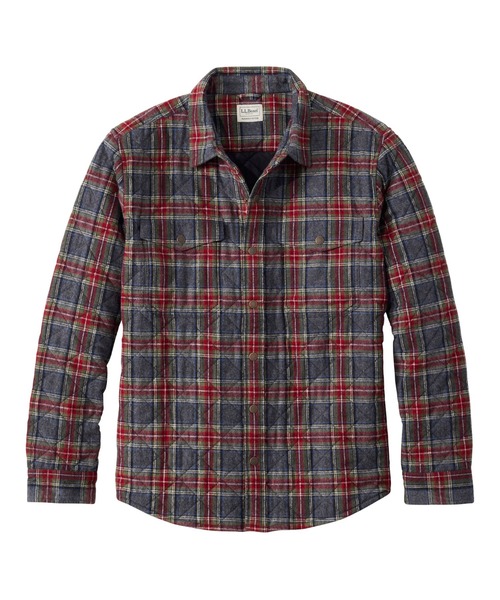 L.L.Bean(エルエルビーン)の「キルト・スコッチ・プラッド・フランネル・シャツ・ジャック 米国フィット・レギュラー(シャツ/ブラウス・メンズ・グレー系その他/ブルー系その他2/ブルー系その他/ブラウン系その他・LARGE/MEDIUM/SMALL)」の2枚目の写真