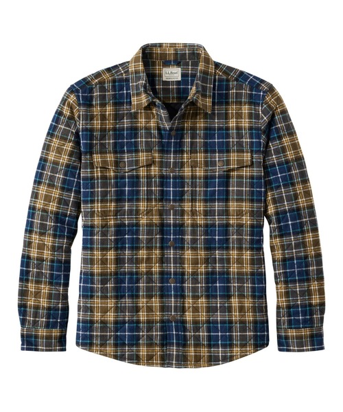 L.L.Bean(エルエルビーン)の「キルト・スコッチ・プラッド・フランネル・シャツ・ジャック 米国フィット・レギュラー(シャツ/ブラウス・メンズ・グレー系その他/ブルー系その他2/ブルー系その他/ブラウン系その他・LARGE/MEDIUM/SMALL)」の4枚目の写真