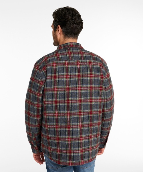 L.L.Bean(エルエルビーン)の「キルト・スコッチ・プラッド・フランネル・シャツ・ジャック 米国フィット・レギュラー(シャツ/ブラウス・メンズ・グレー系その他/ブルー系その他2/ブルー系その他/ブラウン系その他・LARGE/MEDIUM/SMALL)」の11枚目の写真