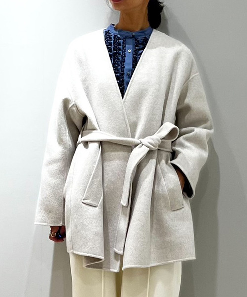 Tiara（ティアラ）の「ノーカラービッグコート（その他アウター）」 - WEAR