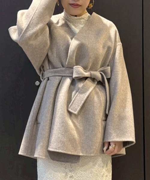 Tiara（ティアラ）の「ノーカラービッグコート（その他アウター）」 - WEAR