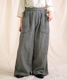 Brocante（ブロカント）の「[Brocante / ブロカント] 綿麻ギンガムチェック デフォルメエペパンツ（その他パンツ）」