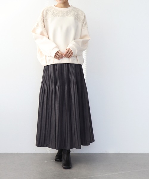 Jines（ジネス）の「前ヨークドッキングプルオーバー（Tシャツ/カットソー・レディース・アイボリー・38）」の13枚目の写真