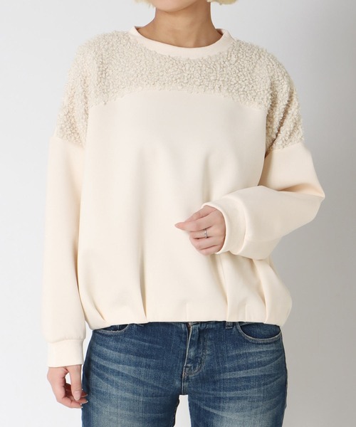 Jines（ジネス）の「前ヨークドッキングプルオーバー（Tシャツ/カットソー・レディース・アイボリー・38）」の19枚目の写真