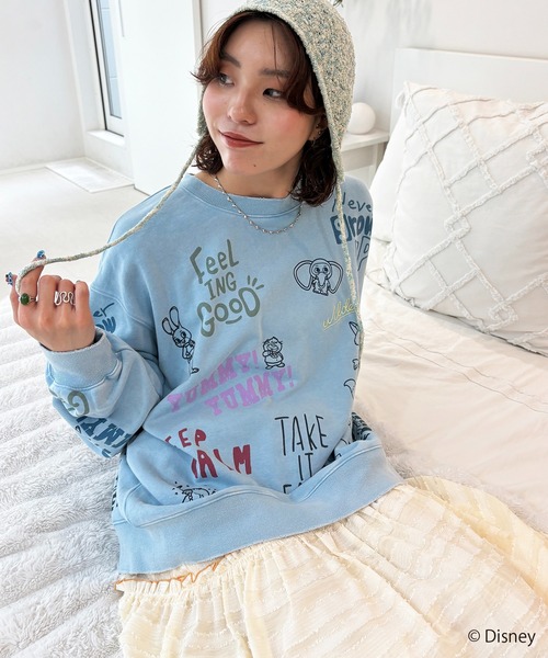 Disney(ディズニー)の「【Disney】ズートピア/総柄VINTAGE加工スウェット ユニセックス(スウェット・レディース・グレー/ブルー/オレンジ・FREE)」の5枚目の写真