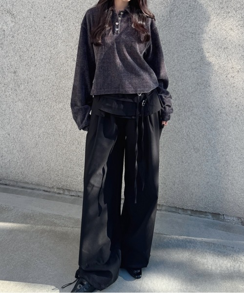 .*Mer❤︎*. キラキララメモールポロニット（ポロシャツ）｜nemne store（ネンネ