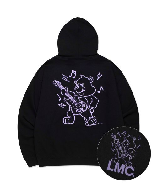 PUNK BEAR HOODIE black