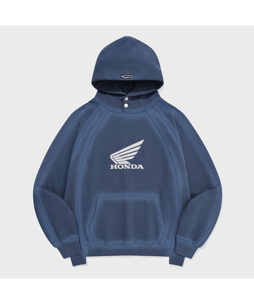 PHYPS MOTORCYCLE(フィップスモーターサイクル)の「Vintage Cutoff Hoodie Spray Green Blue(パーカー・レディース・その他・X-LARGE/LARGE/MEDIUM/SMALL)」の1枚目の写真
