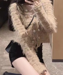 シャギーカーディガン