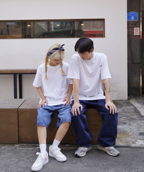 CREAM SODA LAB(クリームソーダラボ)の「恋愛時代 半袖Tシャツ ホワイト ネイビー(Tシャツ/カットソー・メンズ・その他・LARGE/MEDIUM/X-LARGE/XX-LARGE)」の15枚目の写真