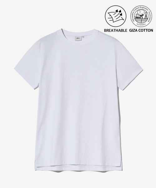 YALE（イェール）の「[プレミアムコットン] ウィメンズ記者コットン半袖Tシャツ ホワイト（Tシャツ/カットソー・レディース・その他・SMALL/MEDIUM/LARGE/X-SMALL）」の2枚目の写真