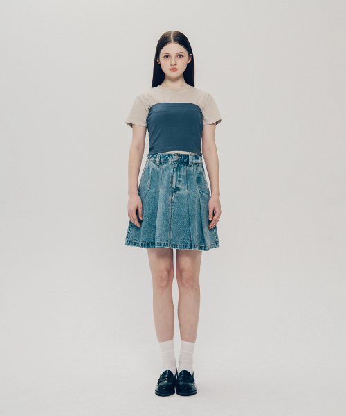 YALE（イェール）の「デニムプリーツスカート_ライトブルー（スカート・レディース・その他・SMALL/MEDIUM）」の17枚目の写真