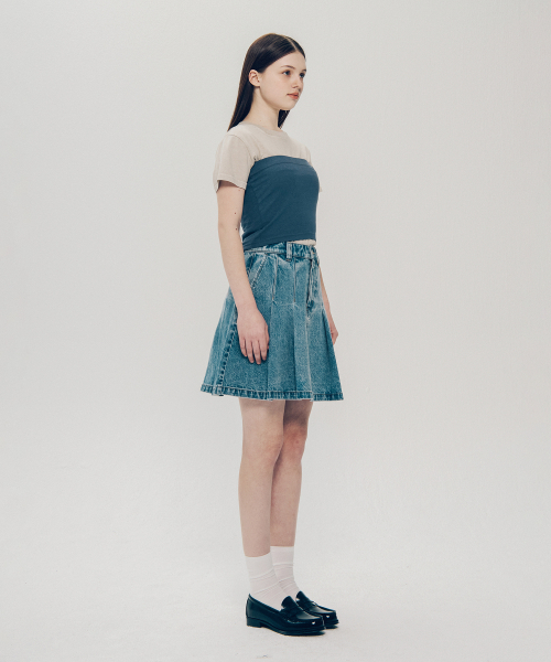 YALE（イェール）の「デニムプリーツスカート_ライトブルー（スカート・レディース・その他・SMALL/MEDIUM）」の18枚目の写真