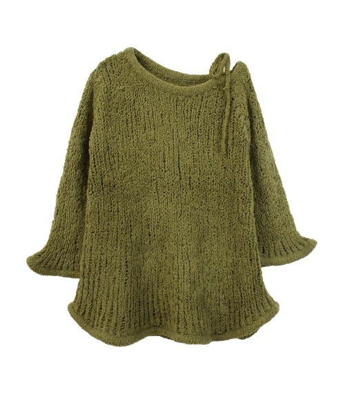 COEL（コエル）の「オフショルニットミニワンピース（ワンピース・レディース・ブラック/グリーン・FREE）」の8枚目の写真