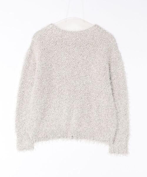 STRAWBERRY-FIELDS（ストロベリーフィールズ）の「シャランシャギー_ラメリリヤーンMIXシャギーニット（ニット/セーター・レディース・モカ/キナリ・2）」の3枚目の写真