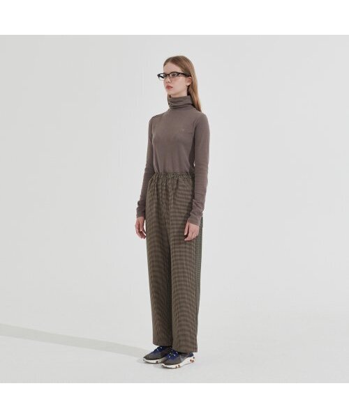 Between A and B（ビトウィーンエイアンドビー）の「チェックミックスバンディングパンツ[モカ]（その他パンツ・レディース・その他・MEDIUM/SMALL）」の3枚目の写真
