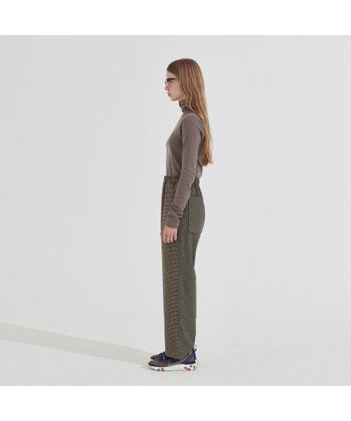 Between A and B（ビトウィーンエイアンドビー）の「チェックミックスバンディングパンツ[モカ]（その他パンツ・レディース・その他・MEDIUM/SMALL）」の4枚目の写真
