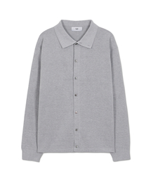メルシー セミオーバーハイネックカラー カーディガン FOG GREY
