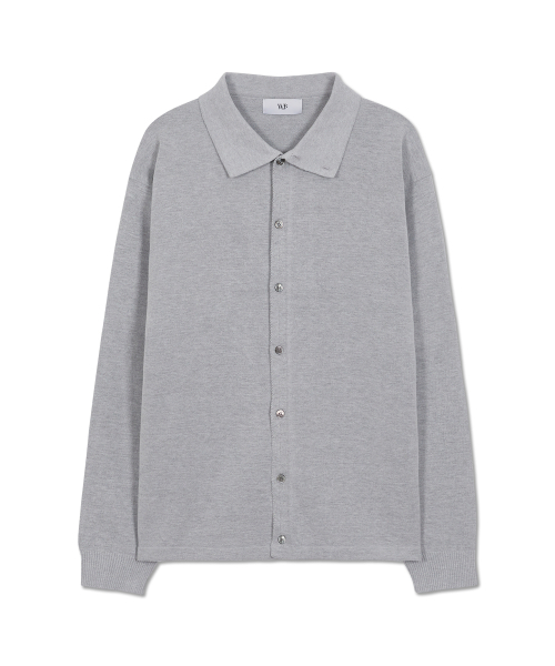 WEST GRAND BOULEVARD(ウエストグランドブルバード)の「メルシー セミオーバーハイネックカラー カーディガン FOG GREY(カーディガン/ボレロ・レディース・その他・SMALL/MEDIUM/LARGE)」の1枚目の写真