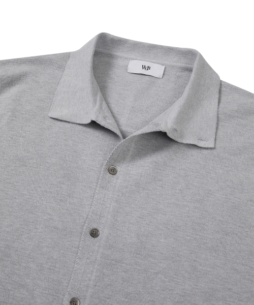 WEST GRAND BOULEVARD(ウエストグランドブルバード)の「メルシー セミオーバーハイネックカラー カーディガン FOG GREY(カーディガン/ボレロ・レディース・その他・SMALL/MEDIUM/LARGE)」の4枚目の写真