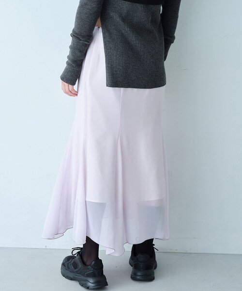 CODE A(コードエー)の「sheer fit skirt(スカート・レディース・パープル/サックスブルー・38/36/34)」の7枚目の写真