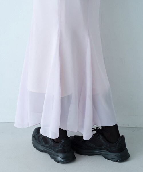 CODE A(コードエー)の「sheer fit skirt(スカート・レディース・パープル/サックスブルー・38/36/34)」の11枚目の写真