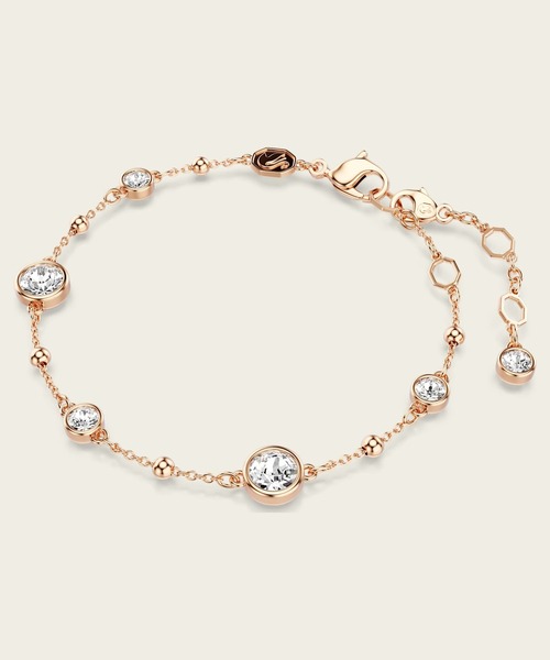 SWAROVSKI(スワロフスキー)の「【公式】【スワロフスキー】Imber ブレスレット, ラウンドカット, ホワイト, ローズゴールドトーン・プレーティング(ブレスレット・レディース・ホワイト・M)」の3枚目の写真