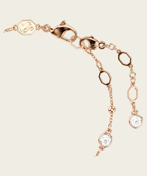 SWAROVSKI(スワロフスキー)の「【公式】【スワロフスキー】Imber ブレスレット, ラウンドカット, ホワイト, ローズゴールドトーン・プレーティング(ブレスレット・レディース・ホワイト・M)」の4枚目の写真