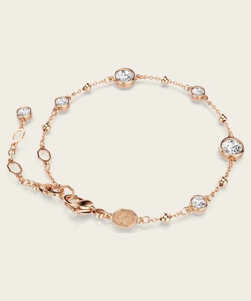 SWAROVSKI(スワロフスキー)の「【公式】【スワロフスキー】Imber ブレスレット, ラウンドカット, ホワイト, ローズゴールドトーン・プレーティング(ブレスレット・レディース・ホワイト・M)」の6枚目の写真