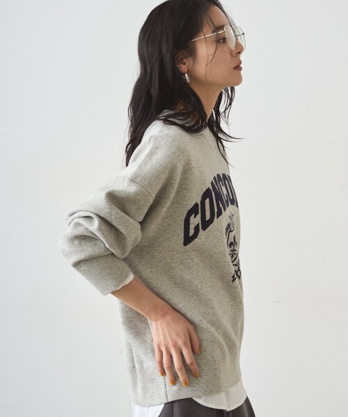 LOUNGEDRESS（ラウンジドレス）の「ジャガードロゴニット（ニット/セーター・レディース・モカ/グレー・FREE）」の12枚目の写真