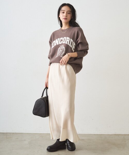 LOUNGEDRESS（ラウンジドレス）の「ジャガードロゴニット（ニット/セーター・レディース・モカ/グレー・FREE）」の16枚目の写真