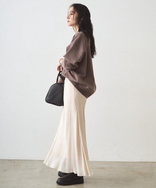 LOUNGEDRESS（ラウンジドレス）の「ジャガードロゴニット（ニット/セーター・レディース・モカ/グレー・FREE）」の17枚目の写真