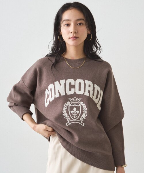 LOUNGEDRESS（ラウンジドレス）の「ジャガードロゴニット（ニット/セーター・レディース・モカ/グレー・FREE）」の19枚目の写真