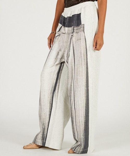 PRANK PROJECT（プランクプロジェクト）の「【2026Spring Pre-Order】スラックスプリントスウェット / Slacks Print Sweatshirt（スウェットパンツ・レディース・グレー・36/38）」の6枚目の写真