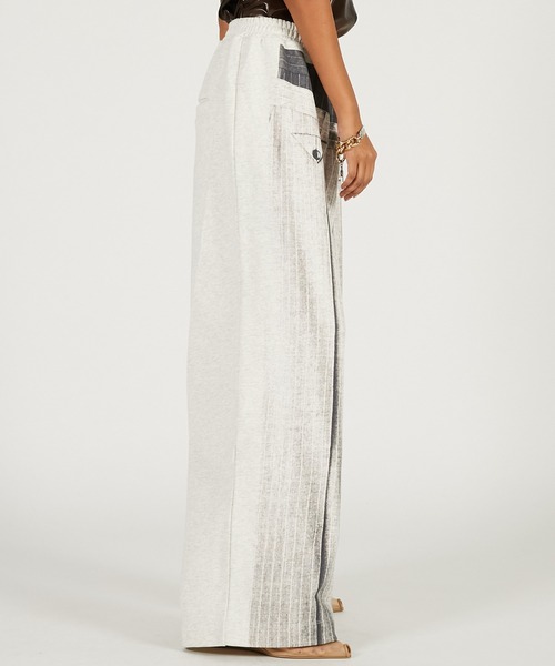 PRANK PROJECT（プランクプロジェクト）の「【2026Spring Pre-Order】スラックスプリントスウェット / Slacks Print Sweatshirt（スウェットパンツ・レディース・グレー・36/38）」の8枚目の写真