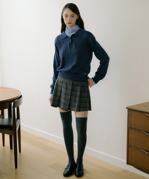 REORG(リオルグ)の「EOT CHECKERED PLEATS MINI SKIRT BROWN(スカート・レディース・その他・SMALL/MEDIUM/LARGE)」の4枚目の写真