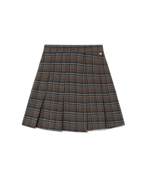 REORG(リオルグ)の「EOT CHECKERED PLEATS MINI SKIRT BROWN(スカート・レディース・その他・SMALL/MEDIUM/LARGE)」の5枚目の写真
