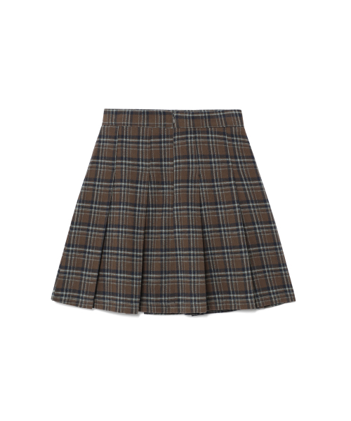 REORG(リオルグ)の「EOT CHECKERED PLEATS MINI SKIRT BROWN(スカート・レディース・その他・SMALL/MEDIUM/LARGE)」の6枚目の写真
