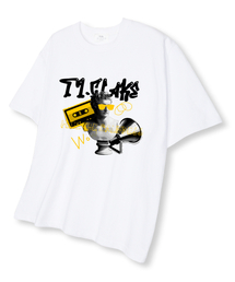 ナッシング オーバーサイズ 半袖Tシャツ ホワイト
