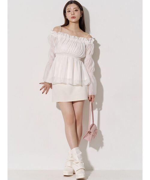 RESEXXY（リゼクシー）の「ベーシックミニスカート（スカート・レディース・ブラック/アイボリー/チャコールグレー・FREE）」の20枚目の写真