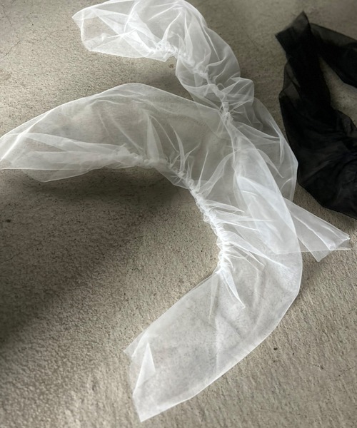 Kotoe（コトエ）の「シアー ギャザー アームカバー（アームカバー・レディース・ホワイト/ブラック・FREE）」の16枚目の写真