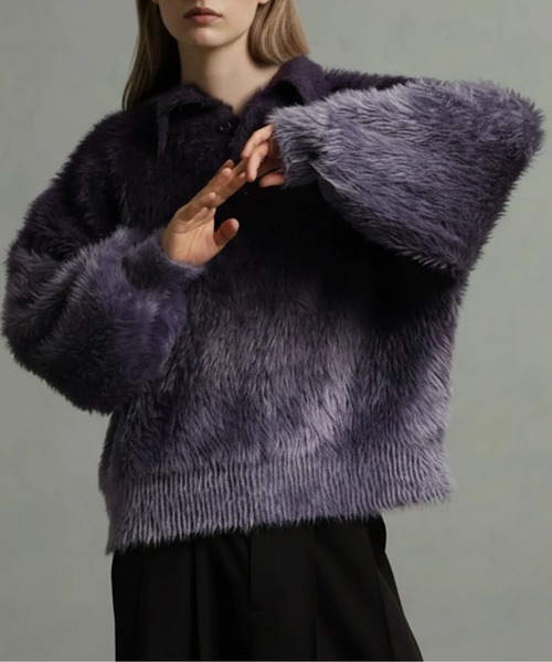 welise×ELLUV】-Limited- エレガンスヘビーシャギーニット