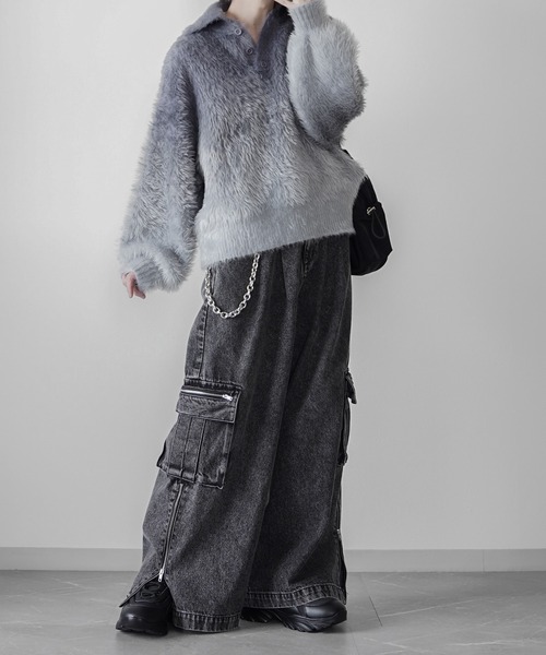 welise×ELLUV】-Limited- エレガンスヘビーシャギーニット