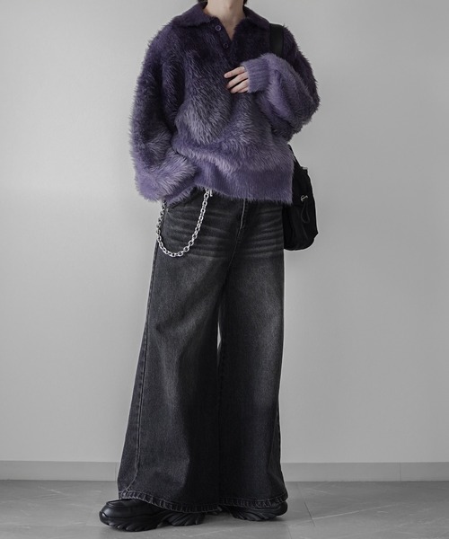 welise×ELLUV】-Limited- エレガンスヘビーシャギーニット